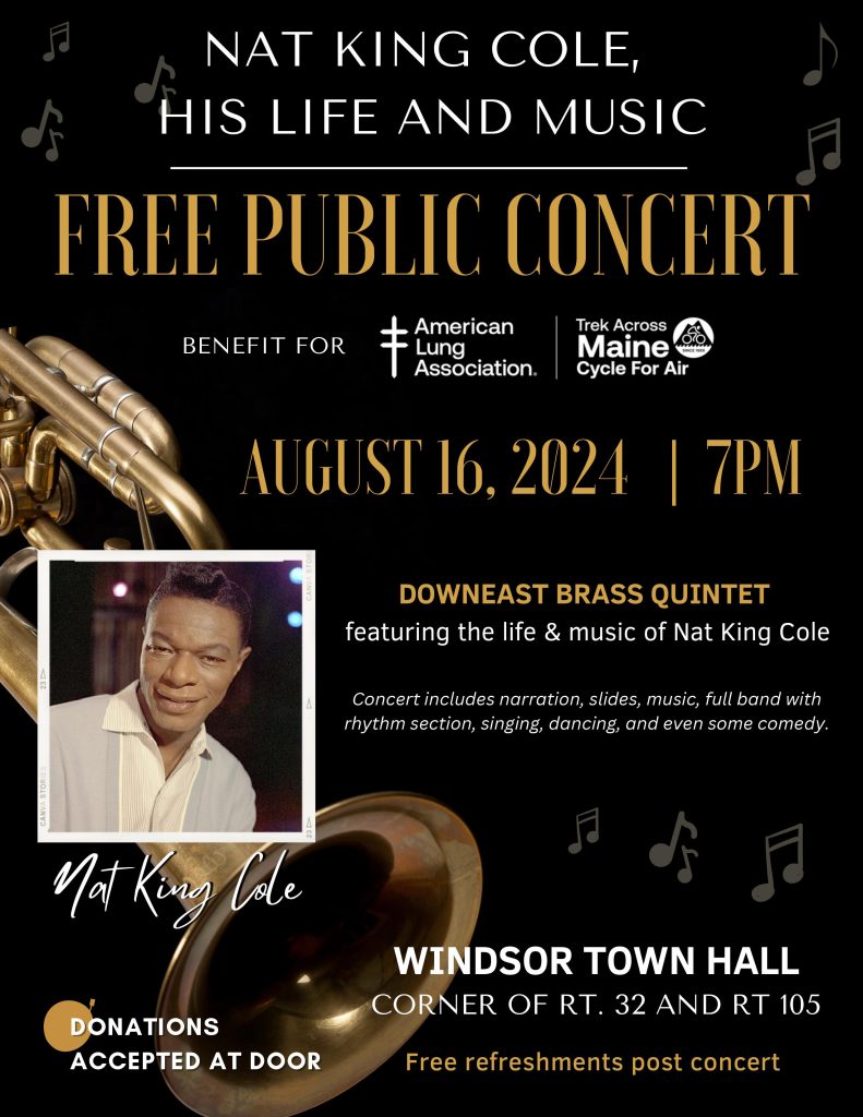 Free concert at Windsor Town Office to benefit Lung Association - Donations at the Door